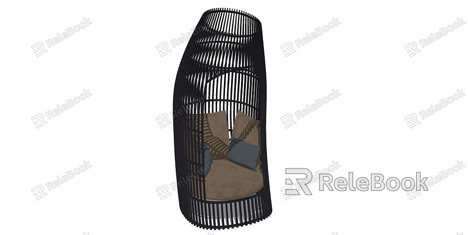 Modern shaped sofa bird cage sofa sketch model