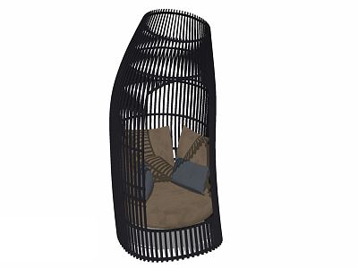 Modern shaped sofa bird cage sofa sketch model