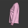 Pink Long Sleeve Casual Sweatshirt With Graphic Print And Logo Design