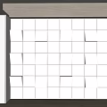 Modern background wall 3d model