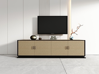 Chinese TV Cabinet Side Cabinet 3d model