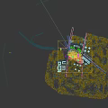 Aerial Planning of Modern Urban Residential Complex With High Rise Buildings Greenery and Roads