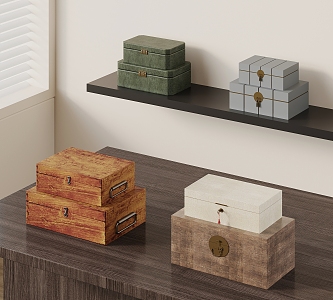 Middle Ancient Style Gift Box Tea Box Packaging Box Storage Box 3d model