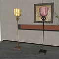 Floor lamp combination 3d model