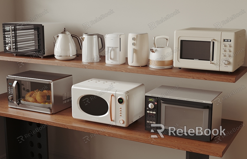 Microwave Oven Kettle Kettle Kitchen Appliances model