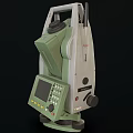 Two Green Total Station Surveying Equipment With Digital Display And Buttons