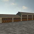 Traditional Ancient Architecture With Tiled Roof Wooden Doors And Brick Wall Structure