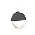Elegant Modern Silver Jewelry Accessory With Circular Design And White Accents