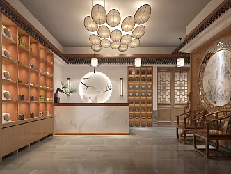 New Chinese Teahouse 3d model
