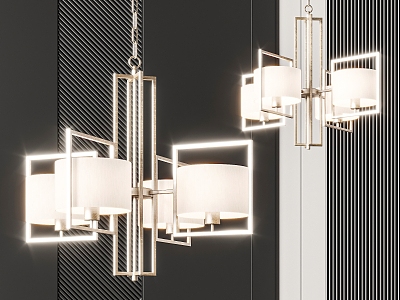 New Chinese Chandelier 3d model