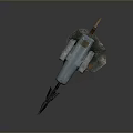 Harpoon Fishing Hunting Javelin With Harpoon Fork Whaling Fork Cry Game Harpoon Missile Fish Gun Fishing Gun 3d model