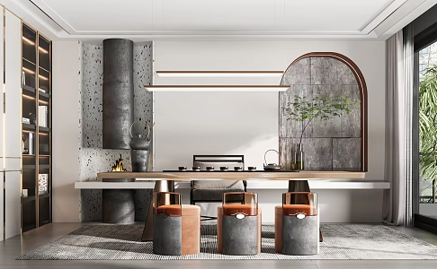 Modern Tea Room 3d model