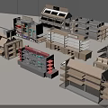 Retail Display Shelves With Various Designs And Multiple Layers For Stores