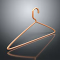 Copper Metal Hanger With Modern Sleek Design And Reflective Surface 3d model