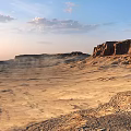 Desert Geographical Environment Terrain Desert Huai Around Gobi Background Material Sand Dunes Western Cliffs National Geographic Exploration Discovery 3d model