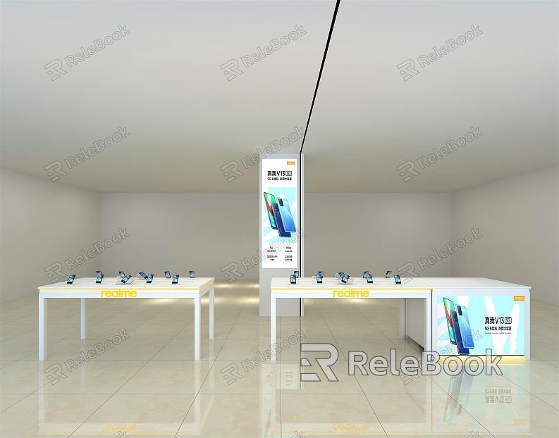 Modern mobile phone store mobile phone experience center model