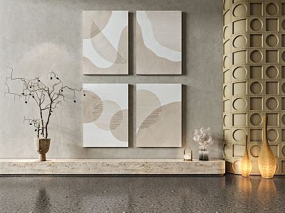 Quiet Decorative Paintings 3d model