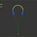 High Quality Blue Wired Headphones With Modern Design And Comfortable Fit