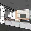 Modern Detached Villa Exterior With Large Glass Windows Spiral Staircase And Terrace