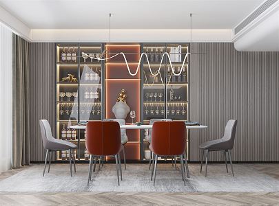 Modern Restaurant Home Restaurant 3d model