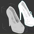 Red High Heels Shoes With Shiny Finish Bow Decoration And Platform Sole Design