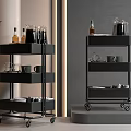 Modern trolley shelf floor type 3d model