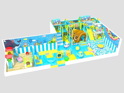 Marine Naughty Castle 3d model