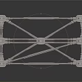 Heavy Duty Industrial Metal Frame Equipment With Connecting Joints And Cross Bars