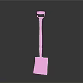 Industrial Grade Equipment Shovel with Rusty Metal Blade and Sturdy Handle for Heavy Duty Work