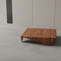 Modern Wooden Coffee Table With Natural Wood Grain And Unique Leg Design