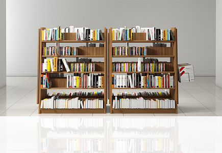 Modern Bookshelf Bookcase 3d model