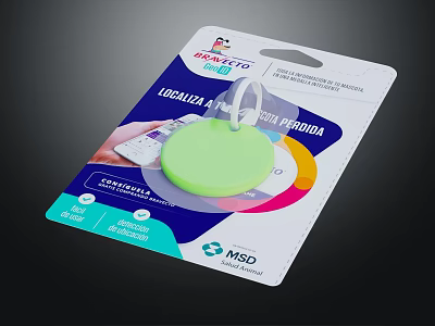Portable Object Locator With Bluetooth Wireless Tracking Key Ring Design for Personal Items 3d model