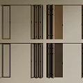 Modern Folding Doors with Various Designs Glass Panels and Wooden Frames