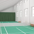 Northeast Normal University Indoor Sports Fitness Facility With Green Floor