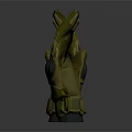 Tactical Military Gloves Olive Green Brown with Reinforced Palm Finger and Knuckle Design