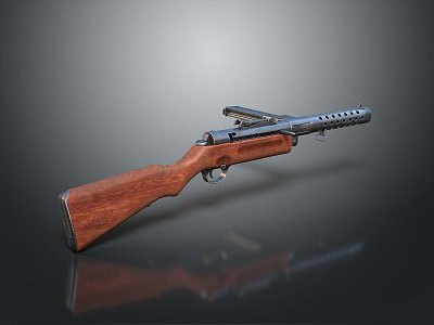 rifle semi-automatic rifle combat rifle battle rifle carbine war rifle attack rifle 3d model