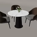 Modern Business Negotiation Table and Chair Marble Round Table Sofa Chair Office Table and Chair Leisure Table and Chair 3d model