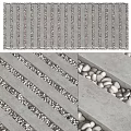 Stone and Wood Combined Decorative Panel with Natural Texture Interior Design