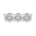 3 Light Recessed Downlights White and Black Modern Ceiling Lighting Fixtures