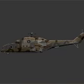 Space And Aerospace Camouflage Military Helicopter With Weapon Mounts And Sensor