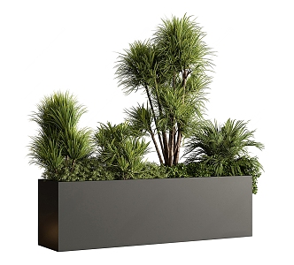 plant flower box 3d model