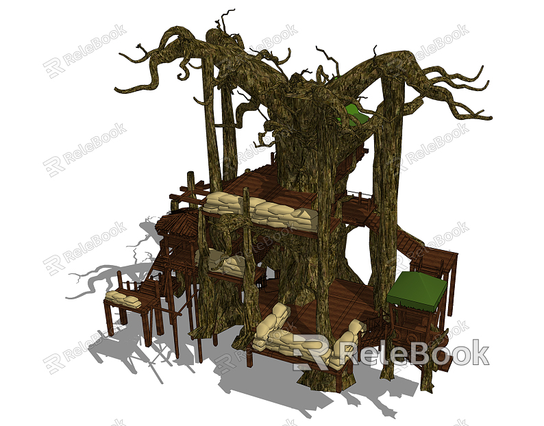 Modern watchtower play equipment children's play model