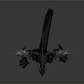 Dark Red Dragon With Muscular Body Large Wings Sharp Claws And Long Tail