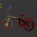 Black BYSON Bicycle With Green Seat Rear Rack And Wide Tires For Urban Riding