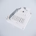 Commercial Equipment Cash Register with Display Keypad Receipt Printer and Cable 3d model