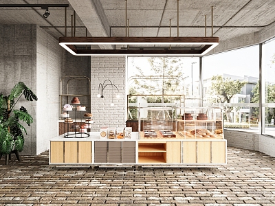 Industrial LOFT Cake Shop 3d model