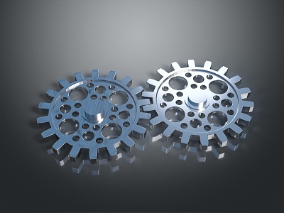 gear large gear small gear cast iron gear internal gear external gear bevel gear 3d model