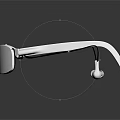 White Smart Glasses With Built in Earphones And Modern Sleek Design Electronic Device