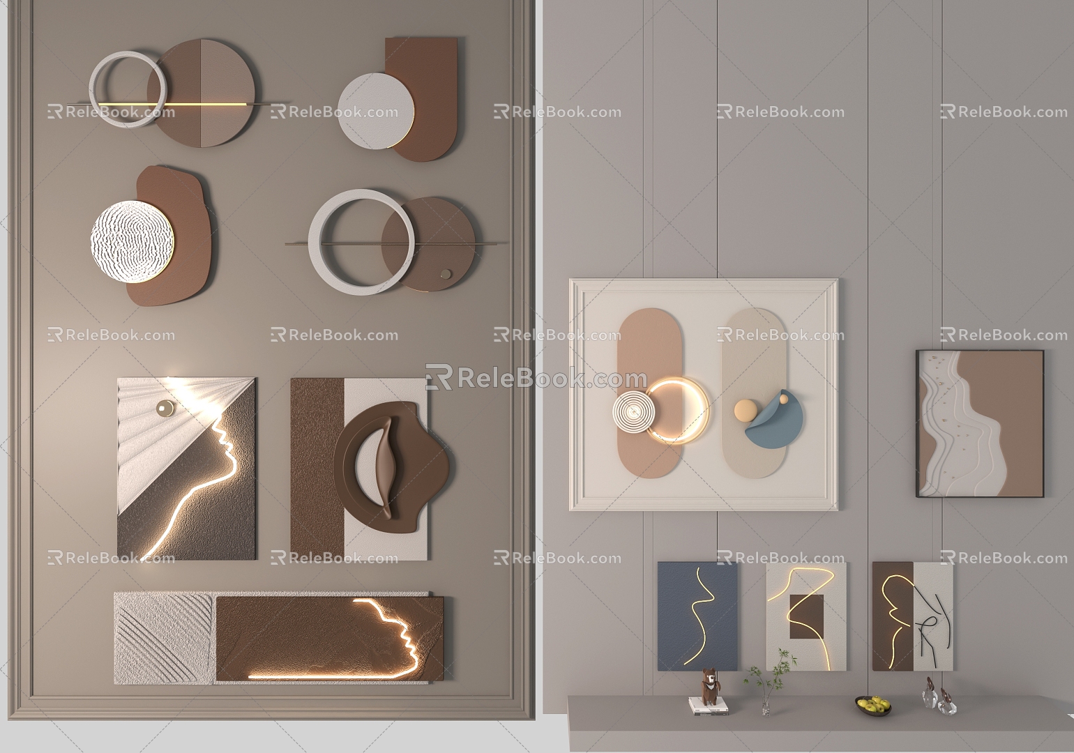 Modern Wall Decoration 3d model