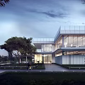 Modern Detached Villa With Roof Terrace Water Feature And Lush Greenery Surroundings